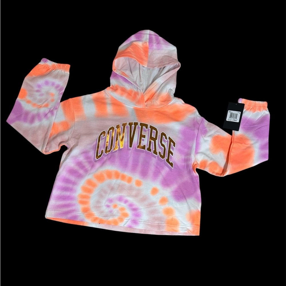 Converse Kids Colorful Tie-Dye Hoodie Youth Large
